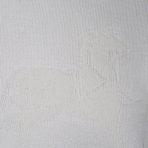 Hermes Sweater Ex-Libris Winter White Cashmere and Silk  34/4 - Picture 7 of 11